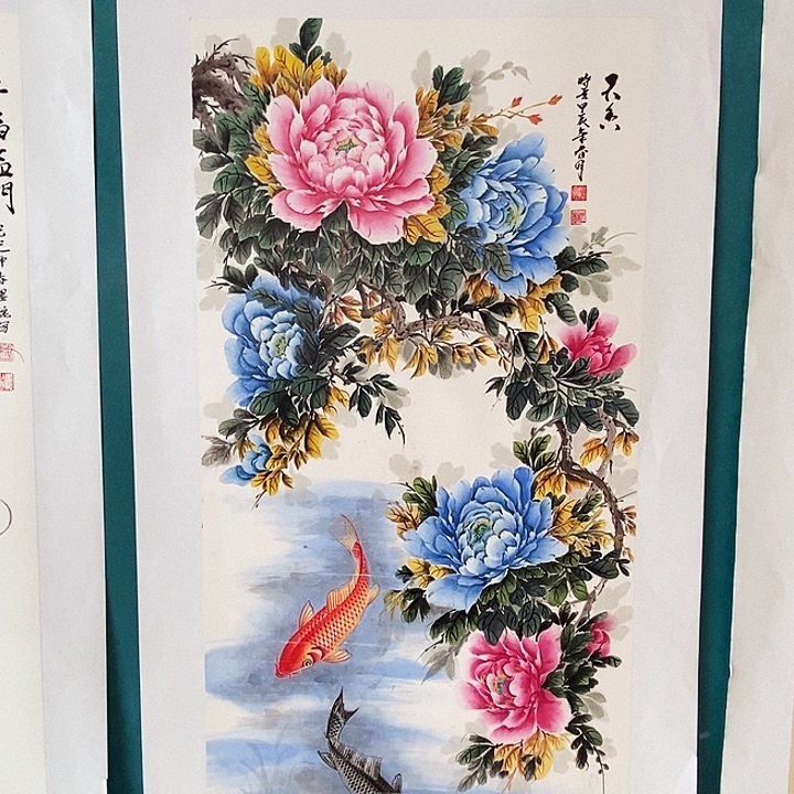 国画三尺手绘花鸟