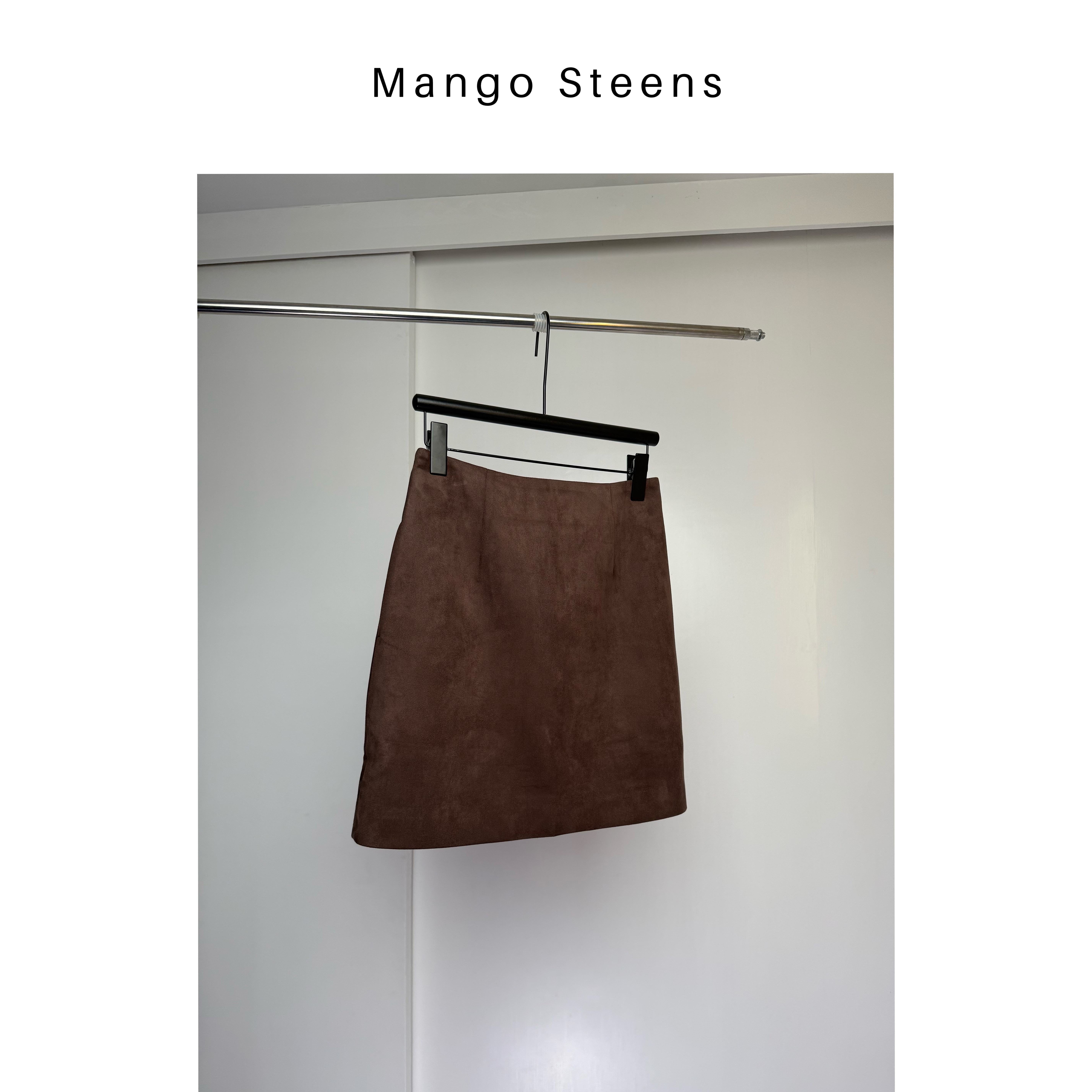 MANGO steen‘s丨A字反绒质感秋冬半裙J7478