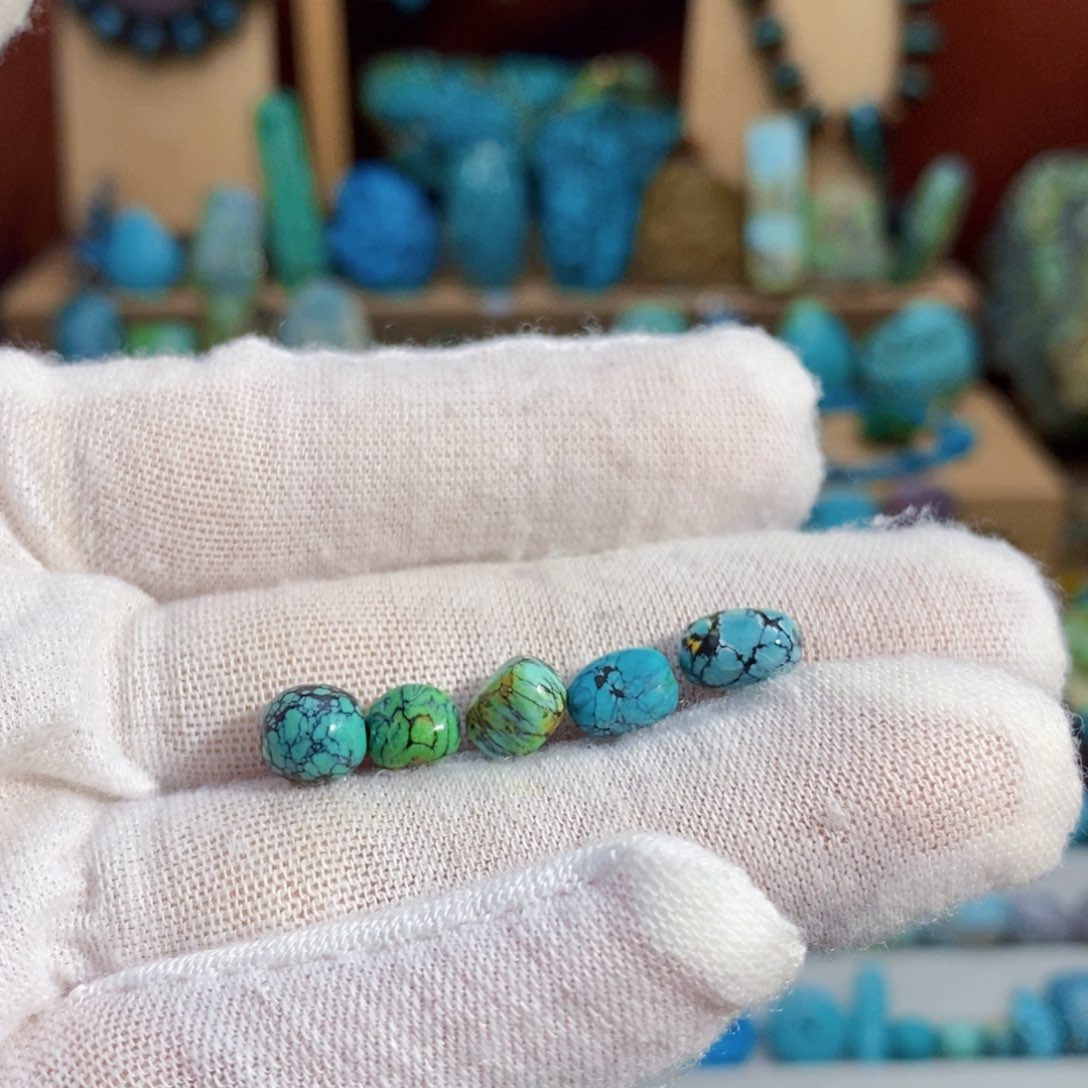 定制绿松石玉华三彩