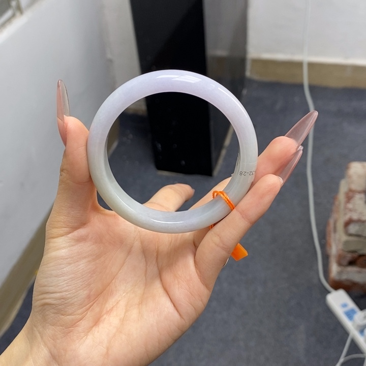 翡翠手镯未镶嵌绽****y56圈口