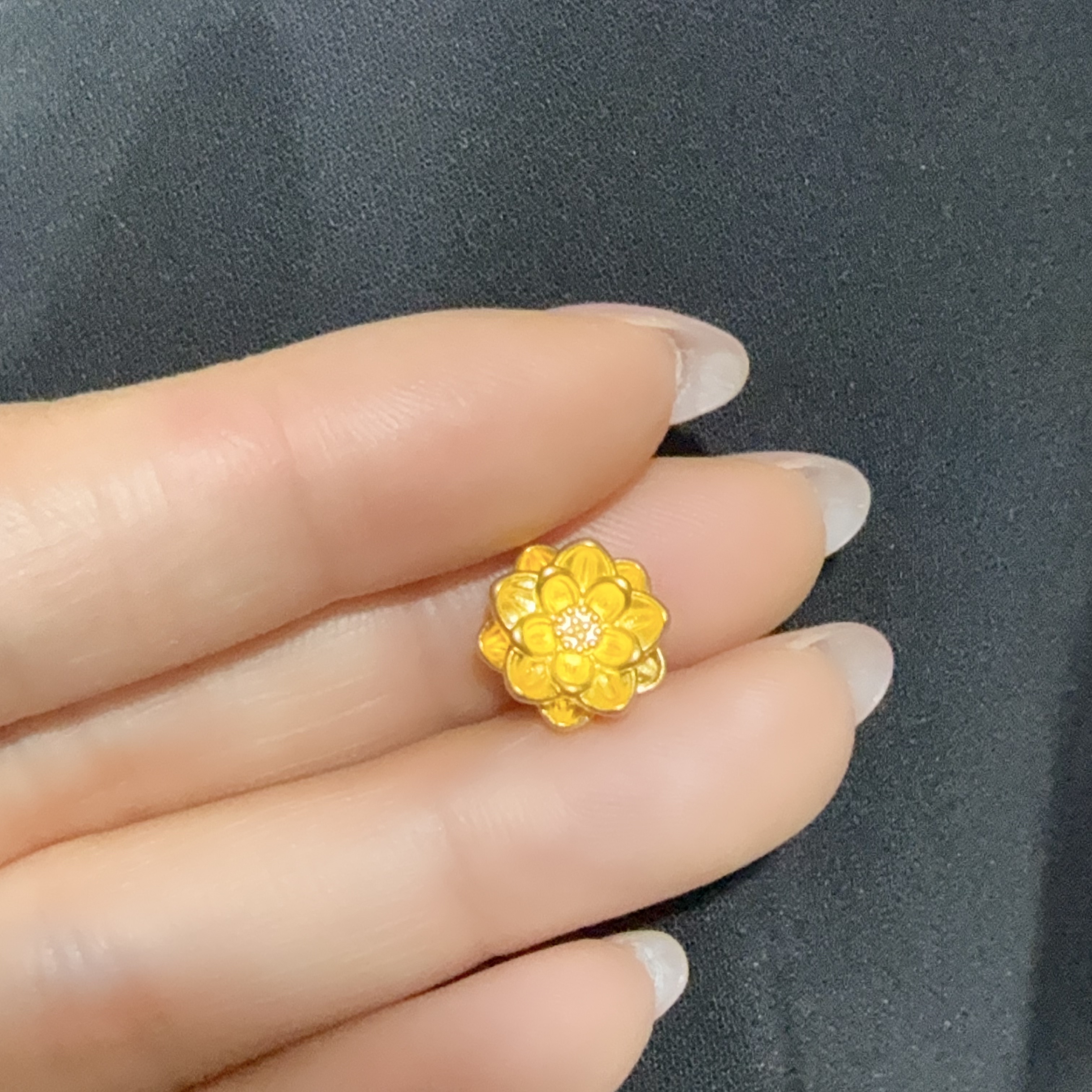 足金999 莲花配件