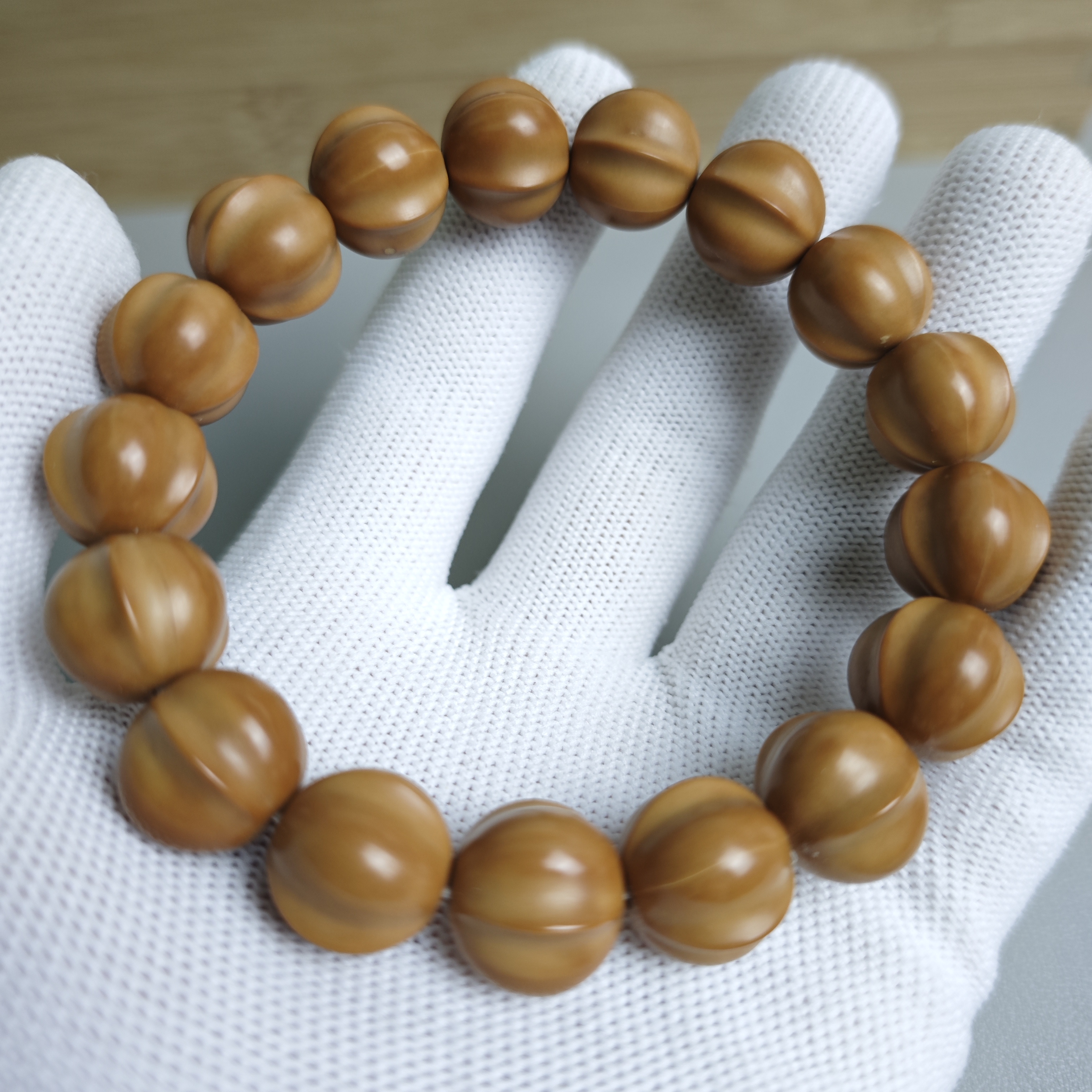 【鲨鱼背】全品龙炎文玩猴头精品鲨鱼背手串