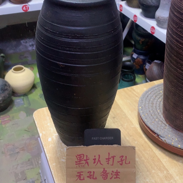 【闪购商品】红陶粗糙盆默认打孔高33口12