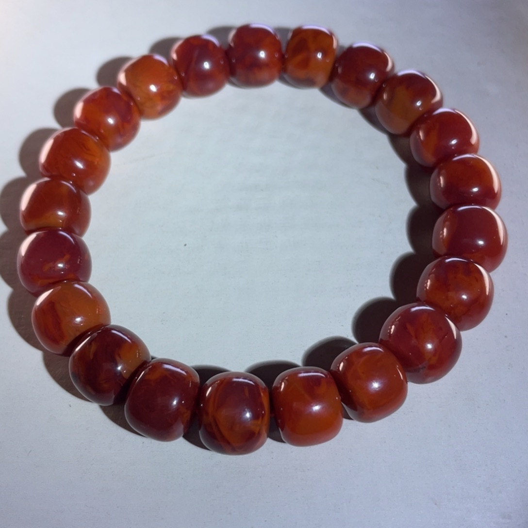 南红玛瑙珠宝奇石未镶嵌老型手串尺寸11mm