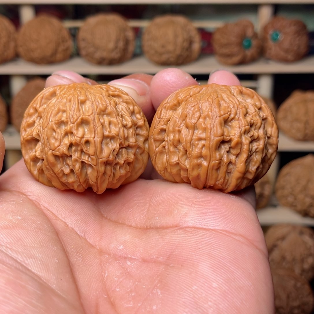 文玩核桃把件文玩核桃把件40尺磨盘