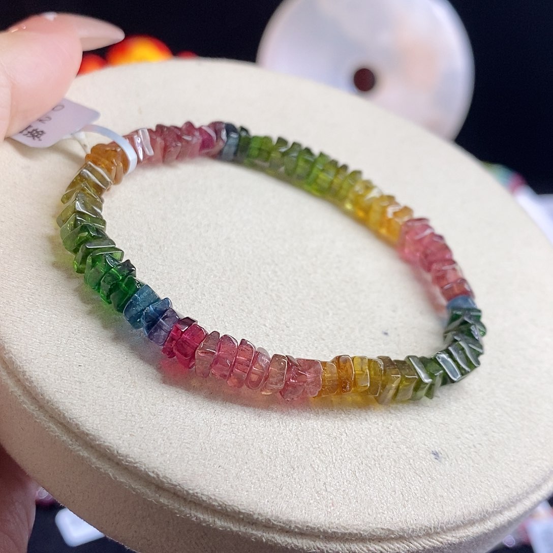 未镶嵌手链碧玺@****?算盘珠