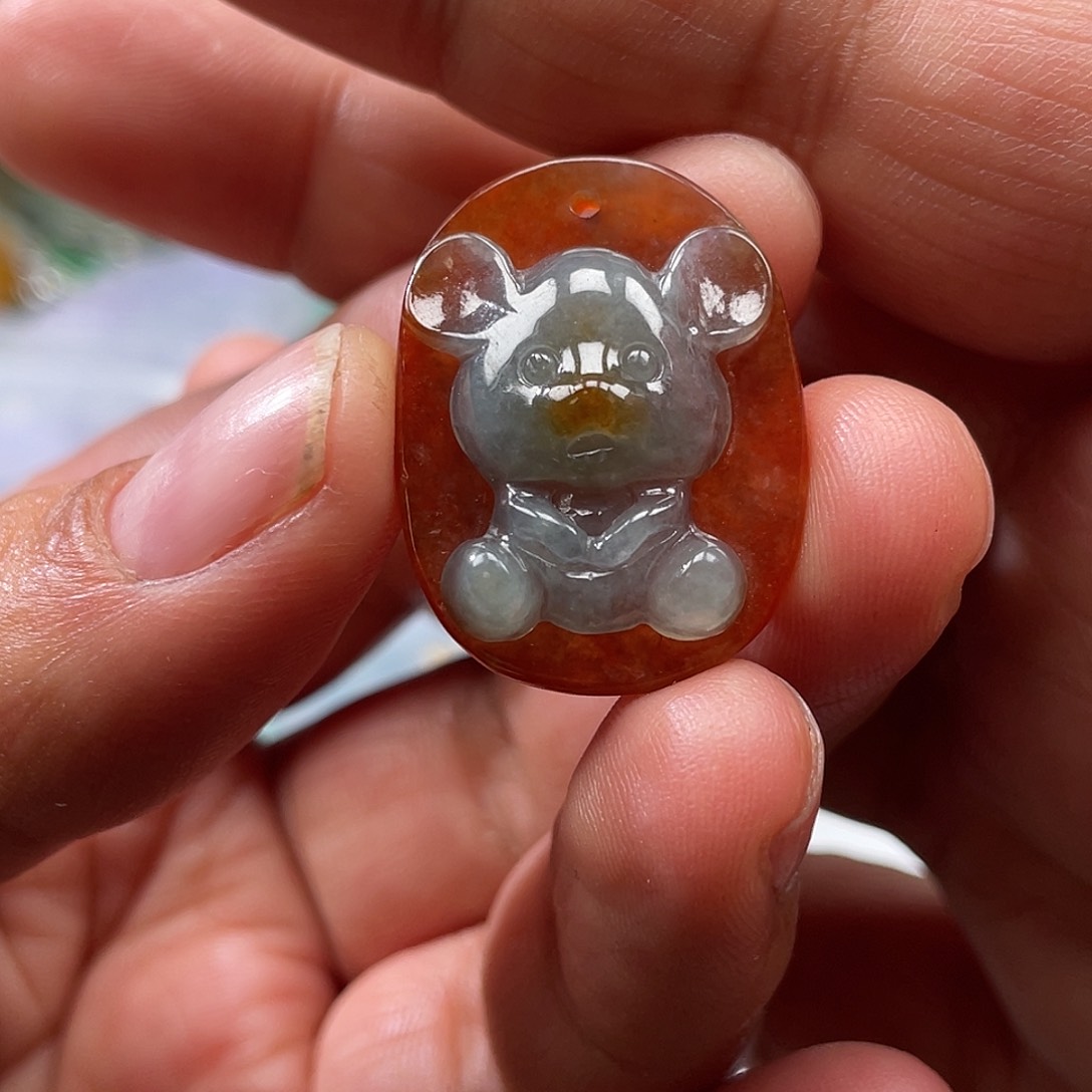 颈饰未镶嵌翡翠z****包翡玉缘翡翠