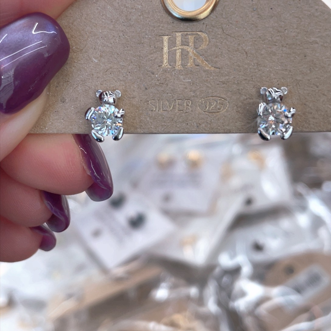 无925银时尚耳饰耳饰耳饰