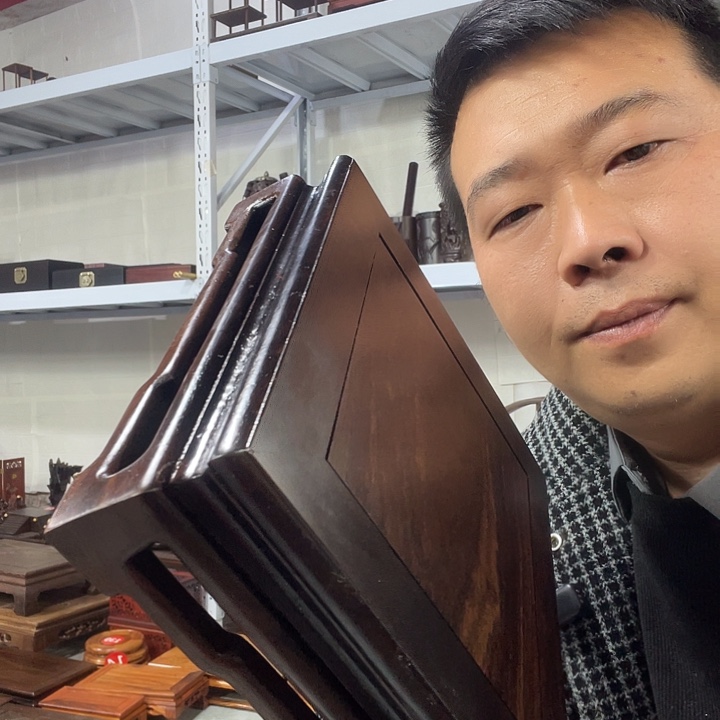 香榧木红木底座工艺品20