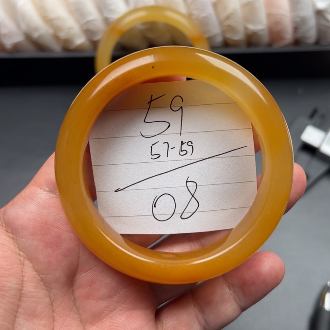 石英质玉（黄龙玉）手镯未镶嵌08