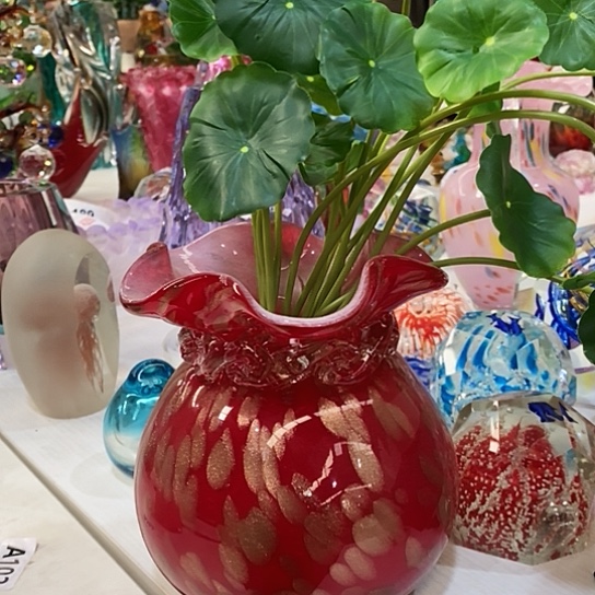 琉璃高度16厘米琉璃金玉满堂花瓶