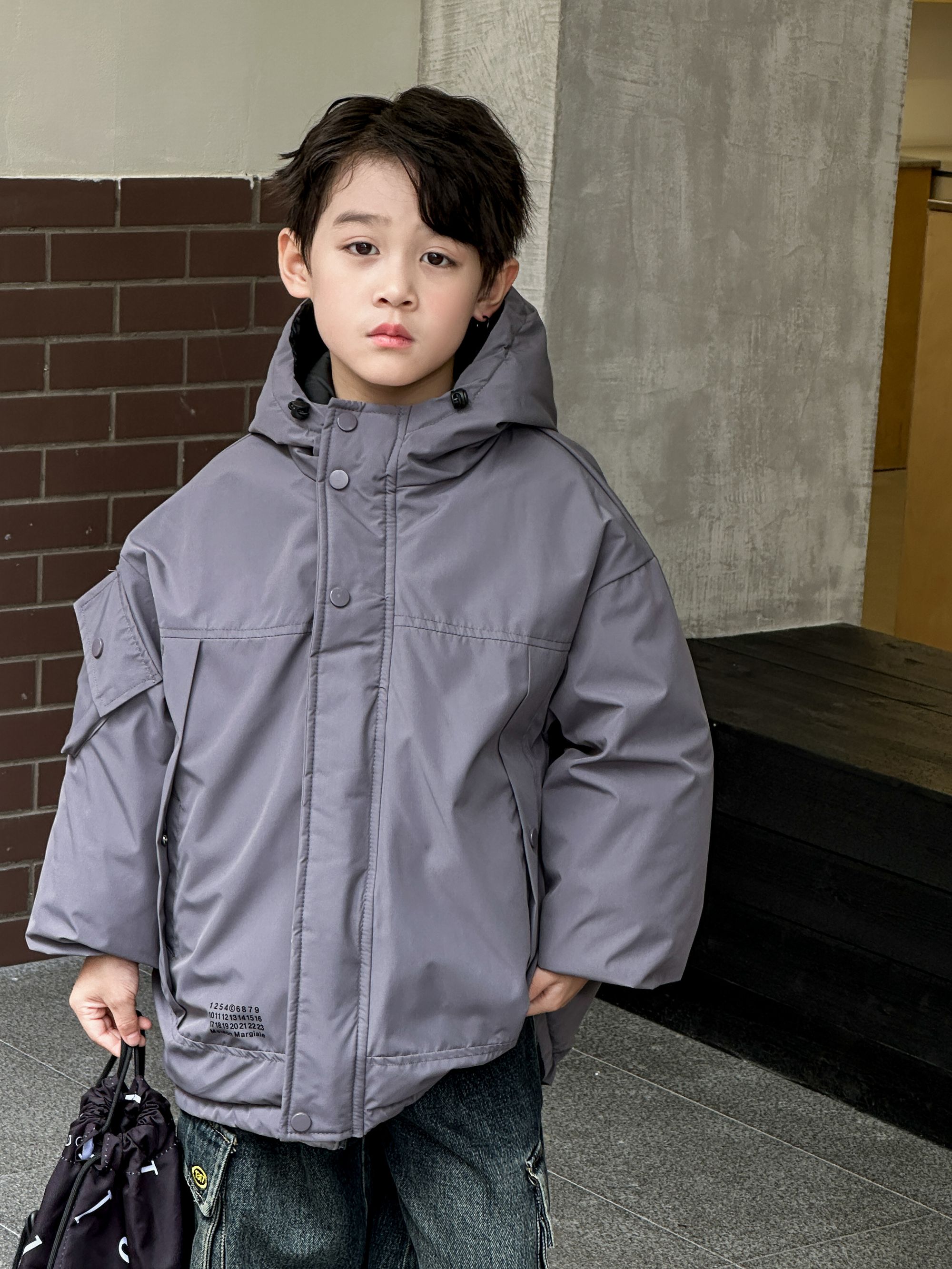 新款休闲风连帽冬季秋季外套冬装秋装上衣韩版加厚儿童男童潮款