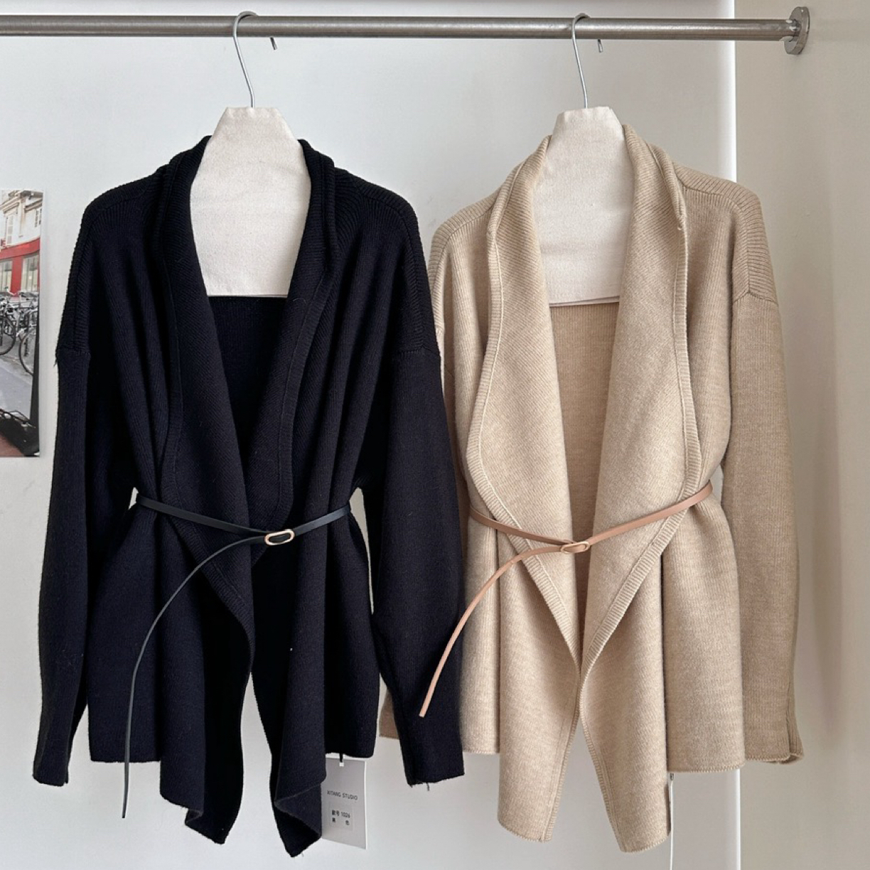 慵懒风短外套针织开衫女宽松高级感外套女款气质