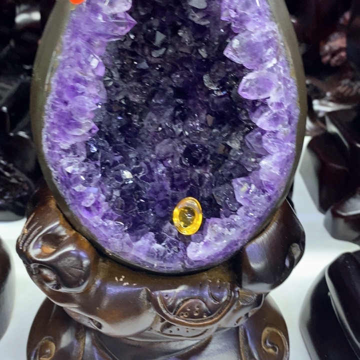 紫晶小葛恐龙蛋未镶嵌