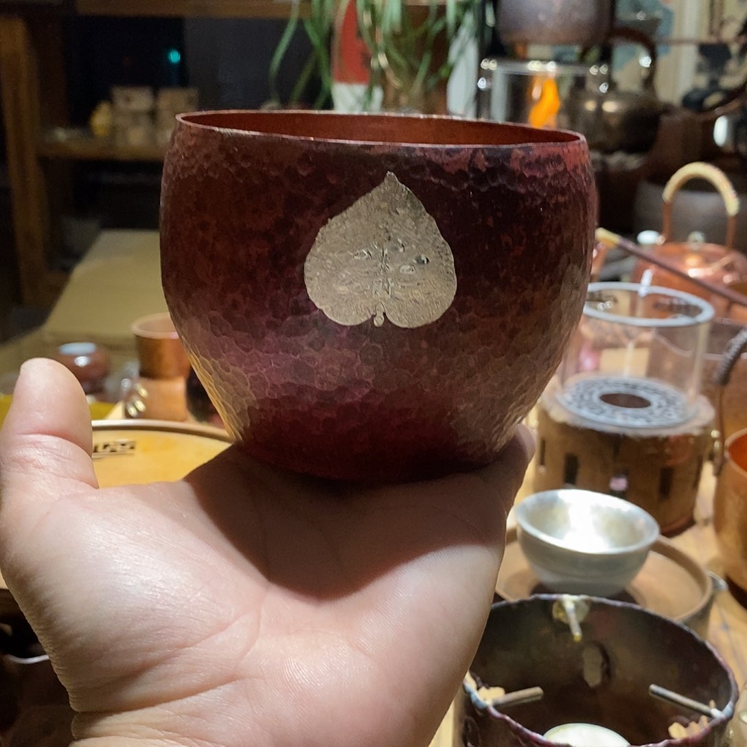 任和堂纯紫铜建水烟灰缸