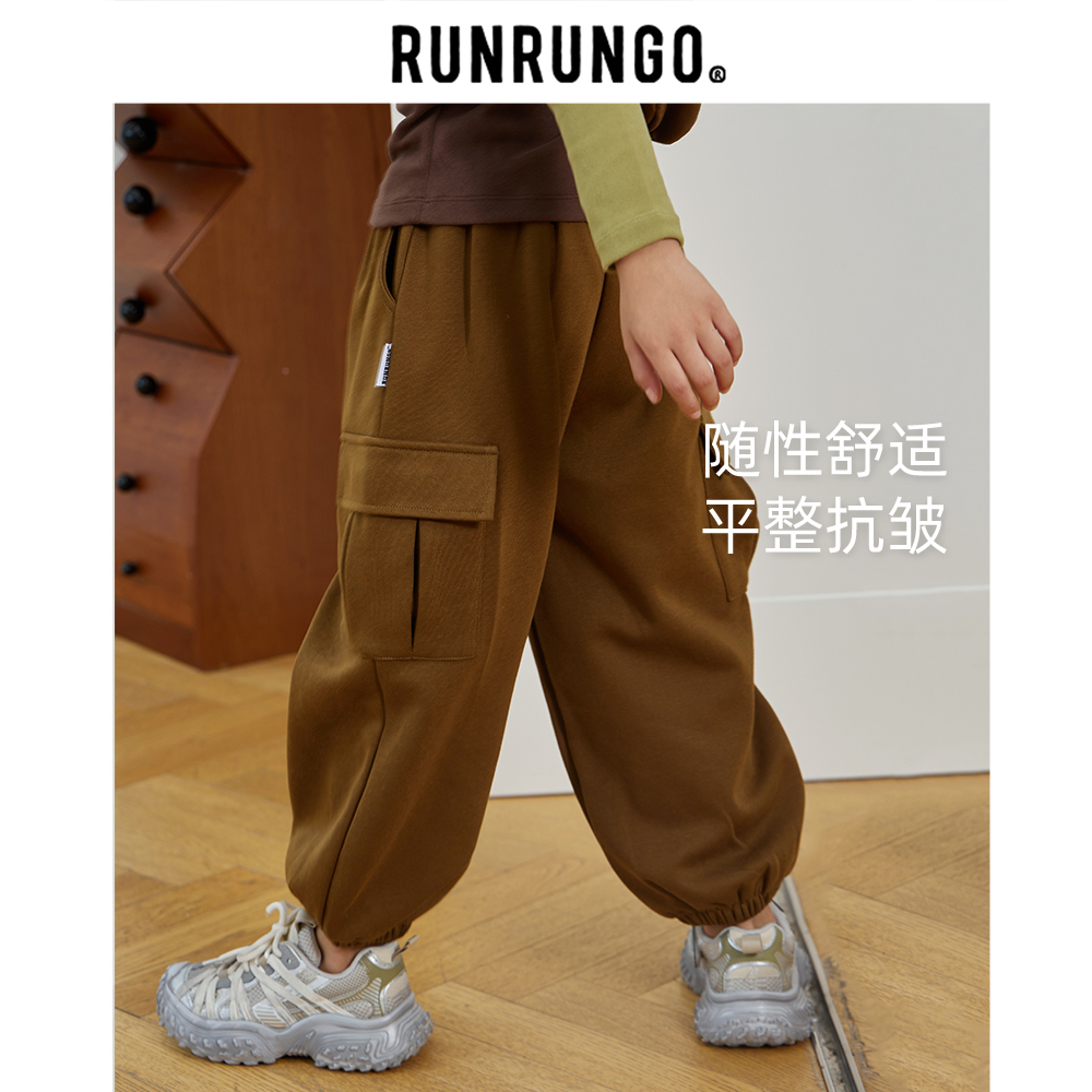 Runrungo【逃跑计划】工装卫裤春秋直筒阔腿高街宽松春季ol潮流宽松