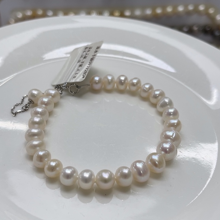 淡水珍珠手绳未镶嵌6-8mm 104号