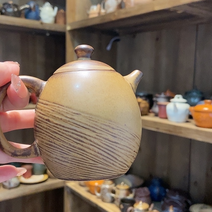 柴烧老岩泥高端茶器