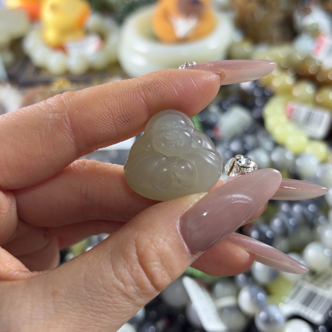 和田玉未镶嵌手串68