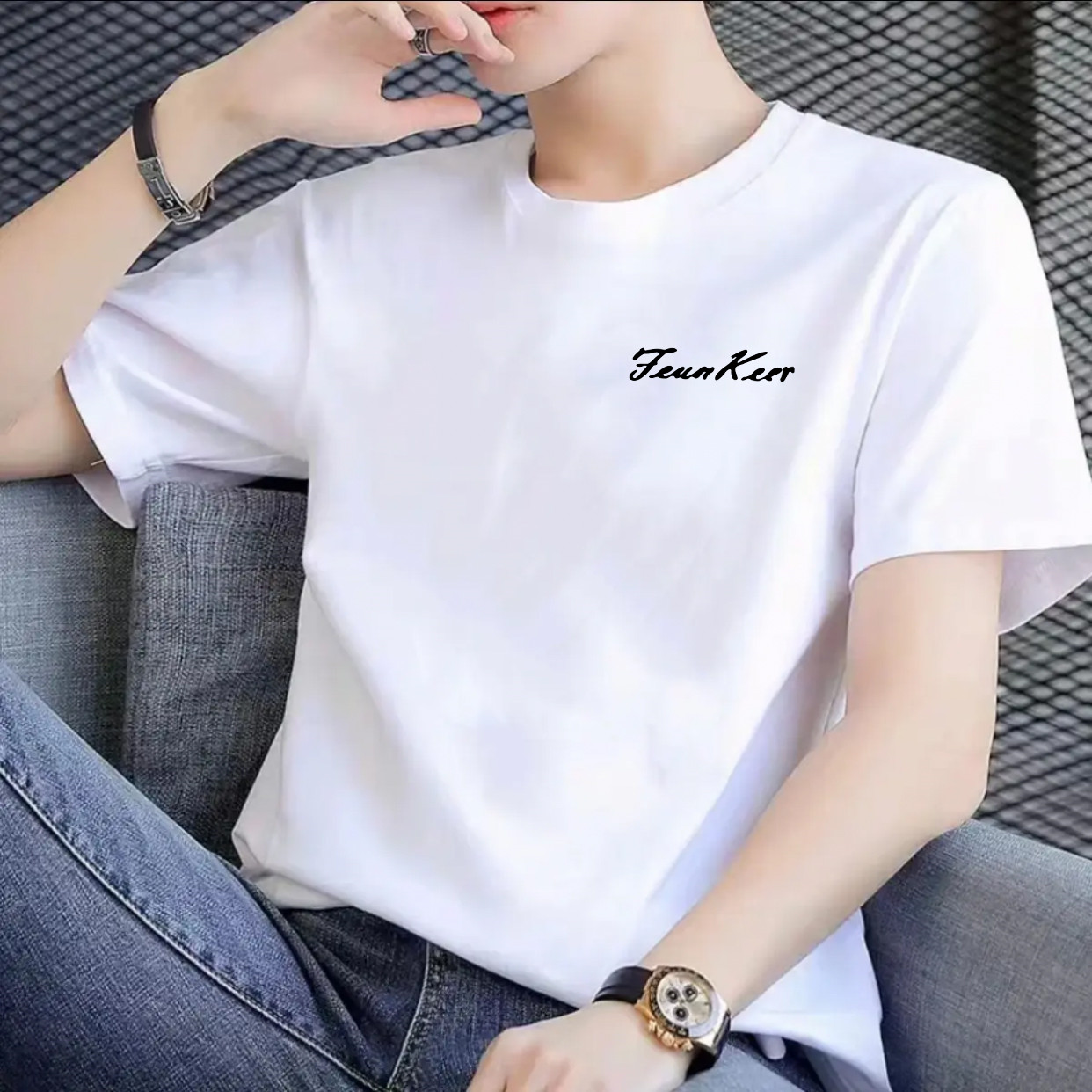 【宠粉100棉】重磅纯棉圆领短袖新疆棉t恤男女同款潮流情侣款宽松