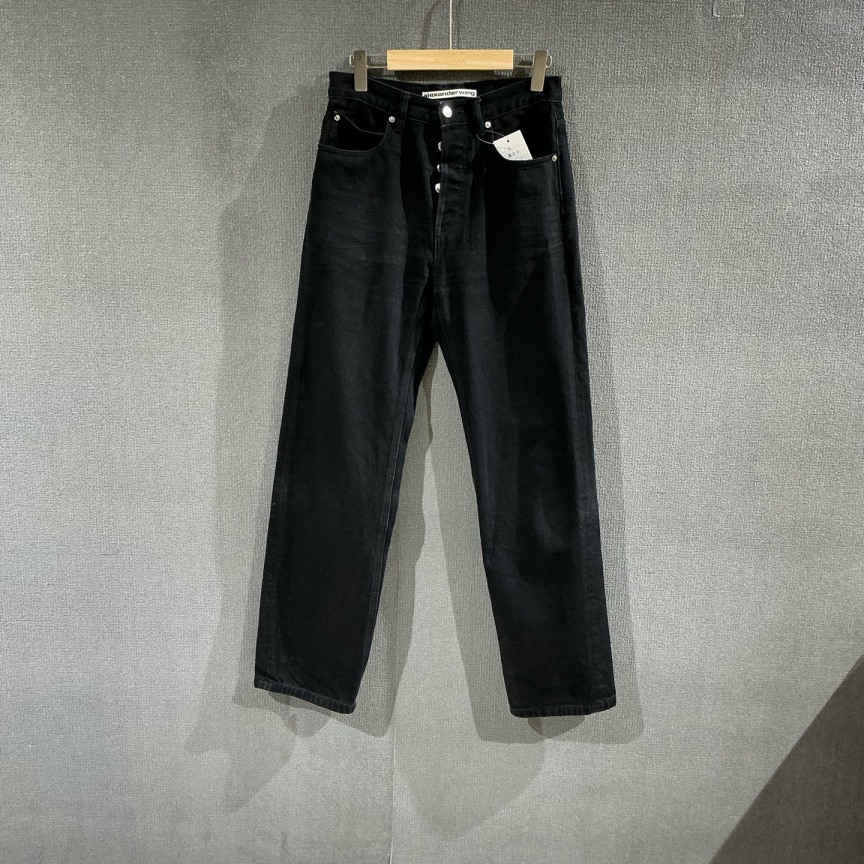 未使用 ALEXANDER WANG （pm）黑色牛仔裤 全新26码/8223