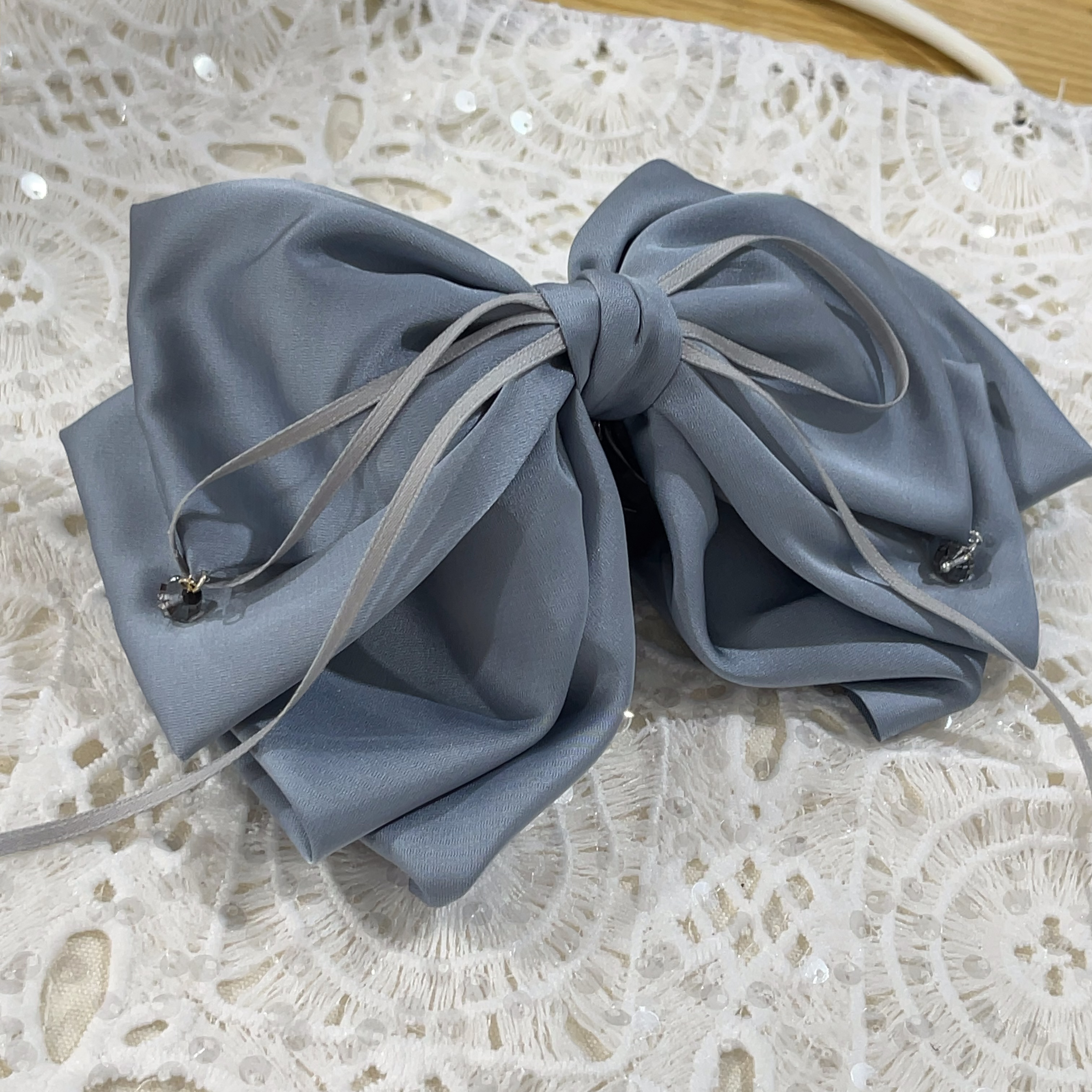 E871雾霾蓝色马尾抓夹