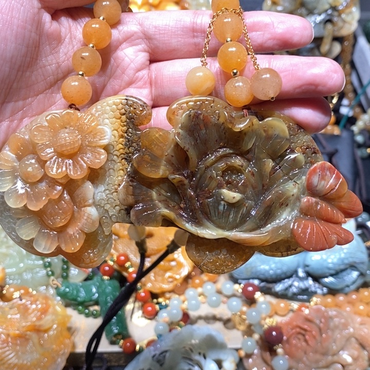 岫玉毛衣链未镶嵌