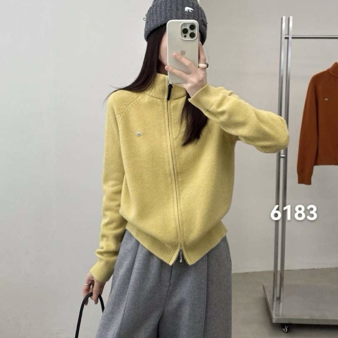 6183 全拉链设计感品质百搭时尚毛衣