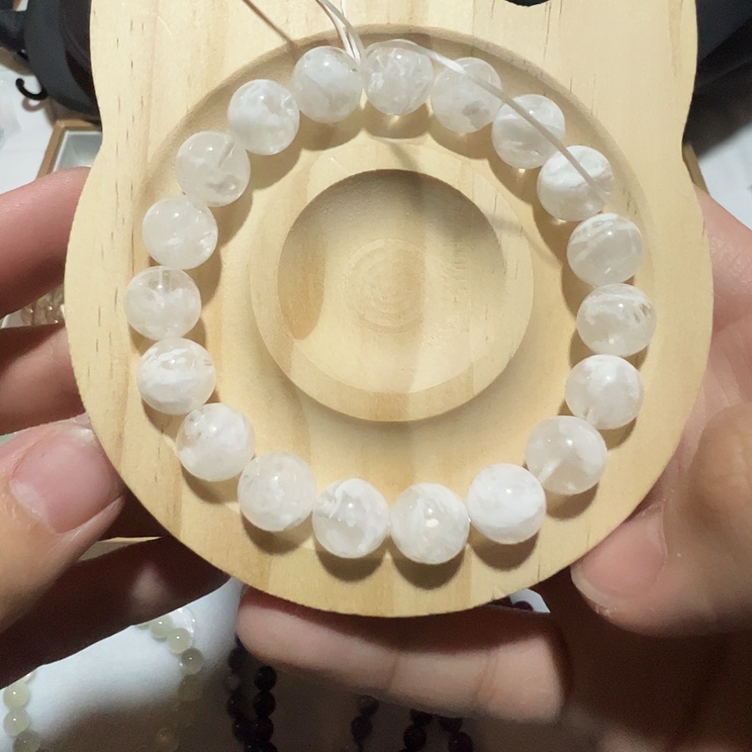 水晶手串未镶嵌雪花幽灵