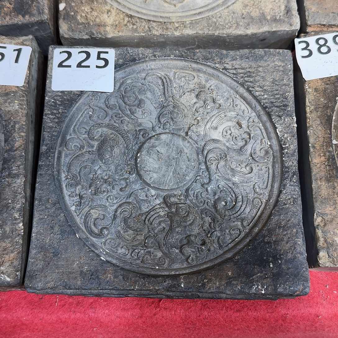 老砖后刻干泡茶台