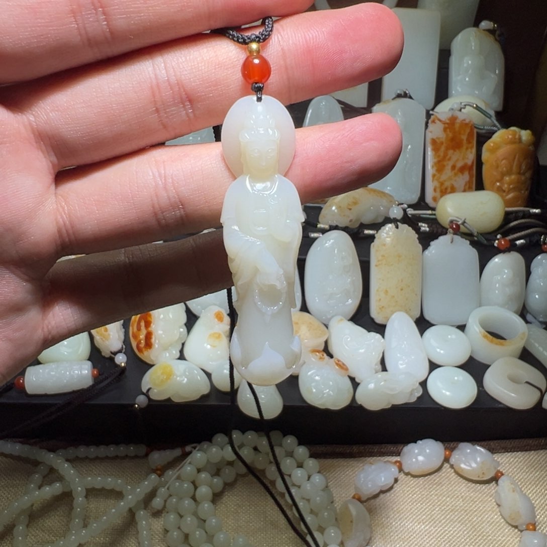 和田玉吊坠(不含链)未镶嵌