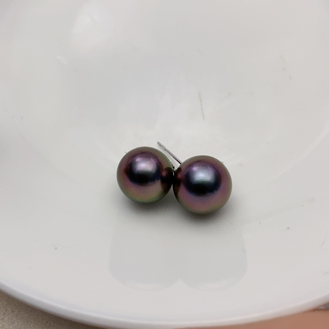 【闪购商品】海水珍珠耳饰18K金镶嵌53