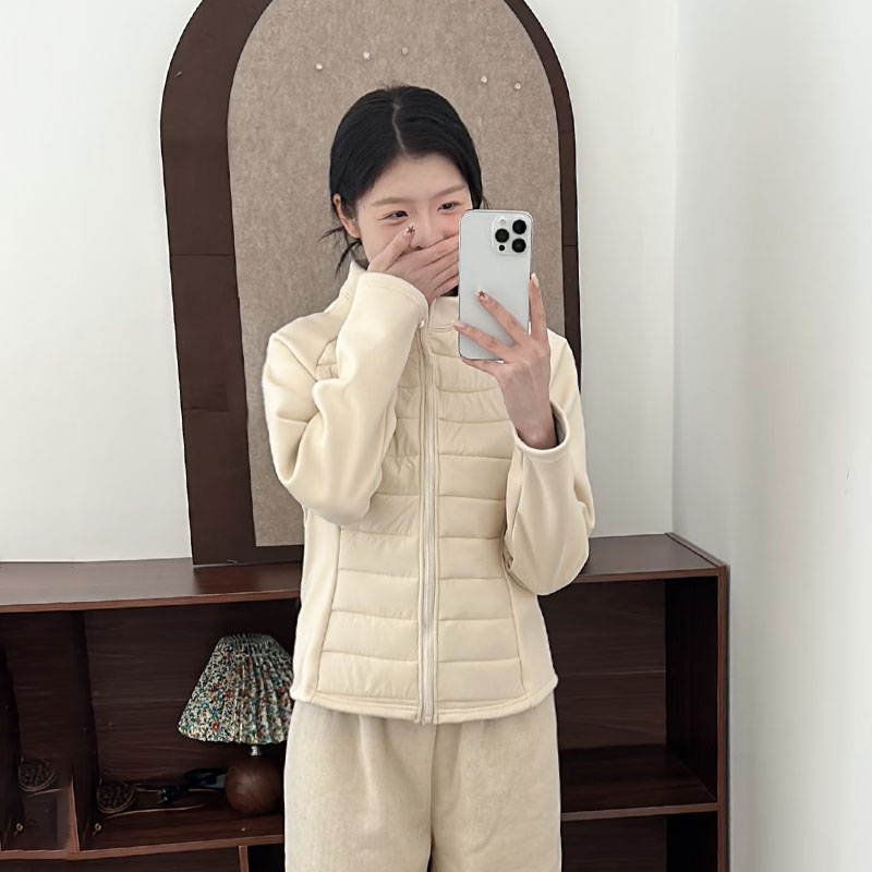 【贴心小羊袄】 羊毛休闲立领外套健身外套5077-MN