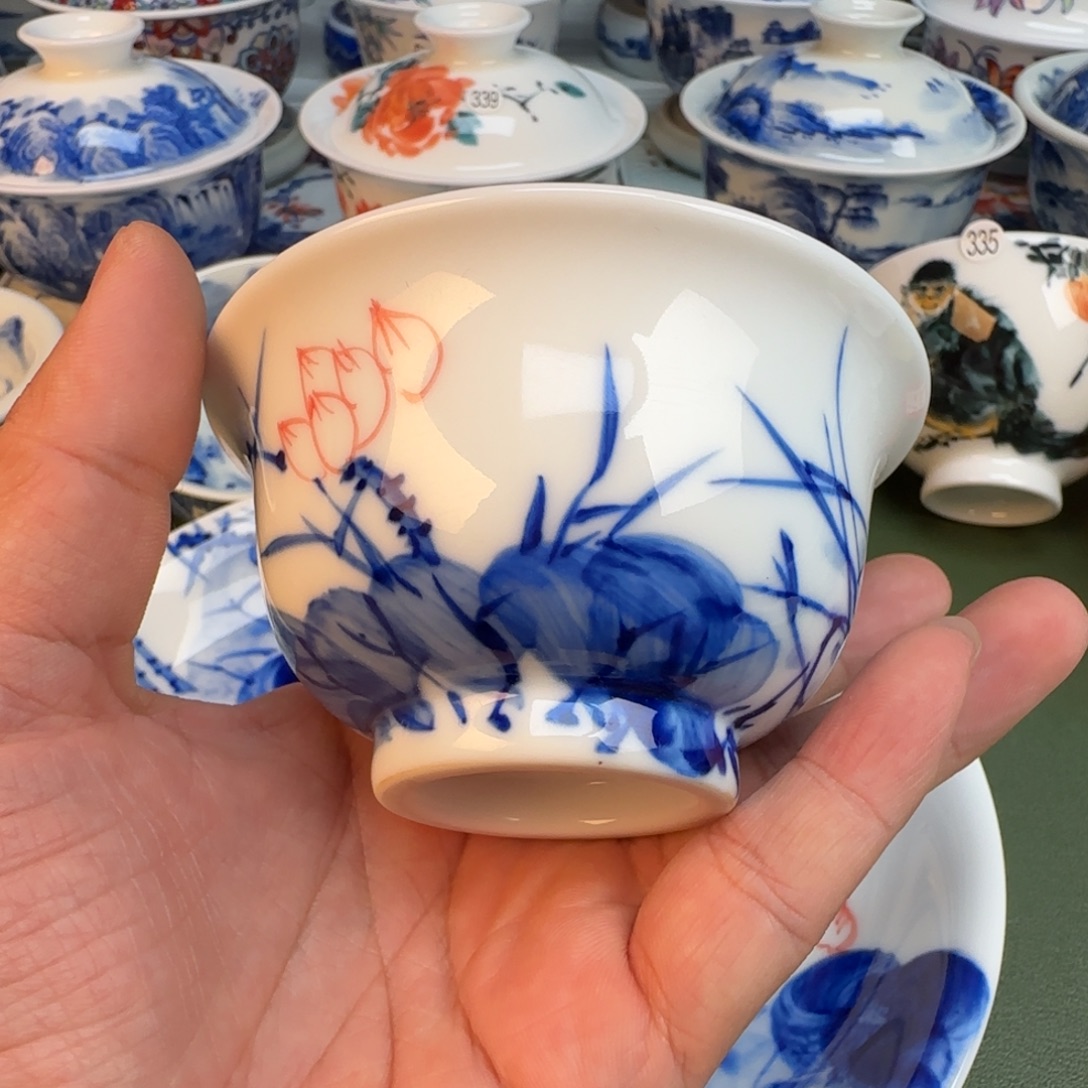 陶纯手工纯手绘茶具349