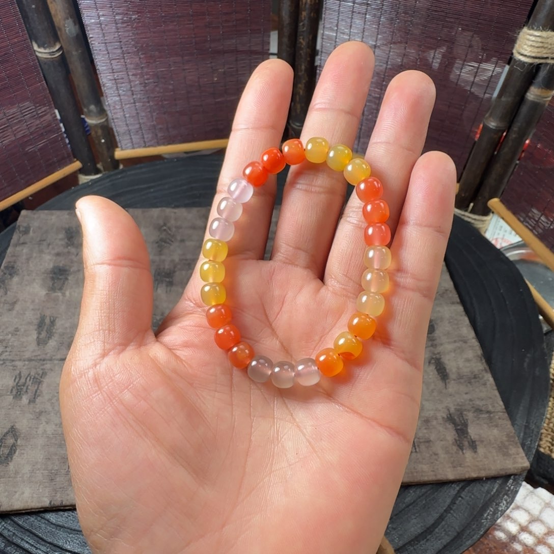 南红玛瑙多宝老型手串7+未镶嵌