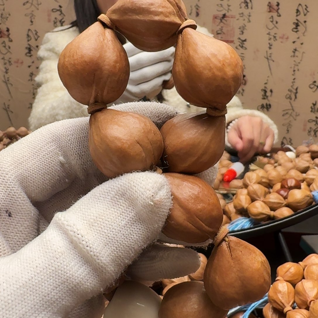 老***头橄榄核手串小鸟手捻