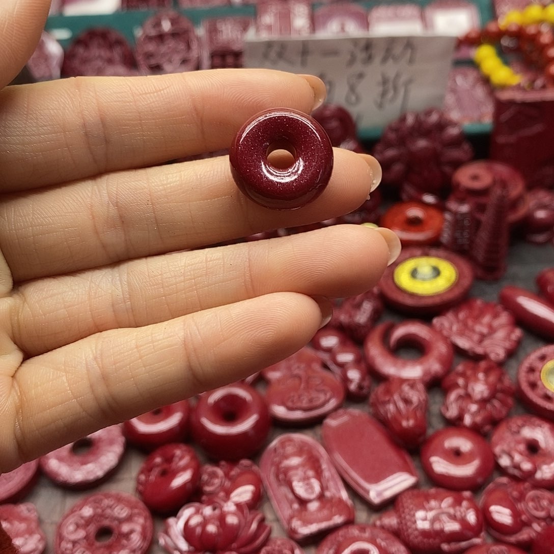 天然辰砂朱砂吊坠