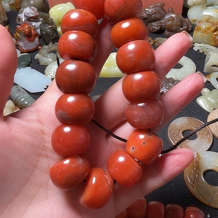 @***子南红玛瑙合金手链