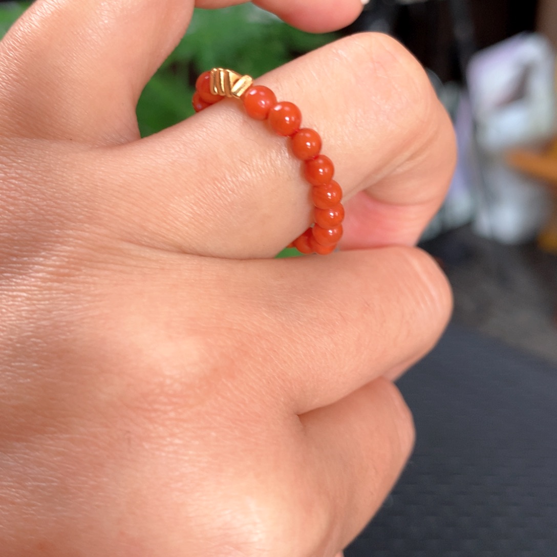 南红玛瑙戒圈未镶嵌