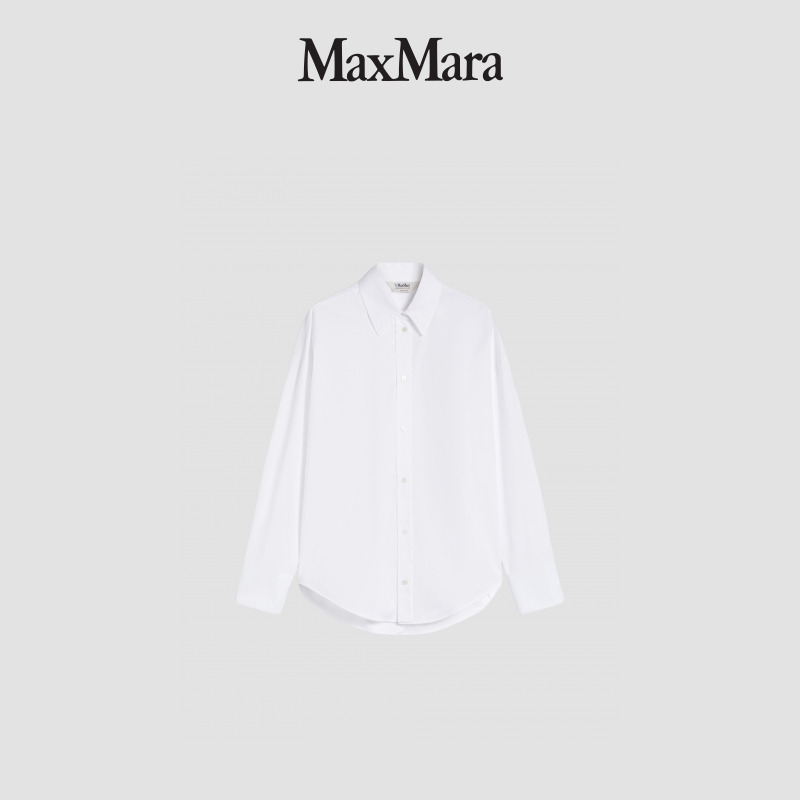MaxMara2025秋冬新品女装棉质落肩衬衫9116035306