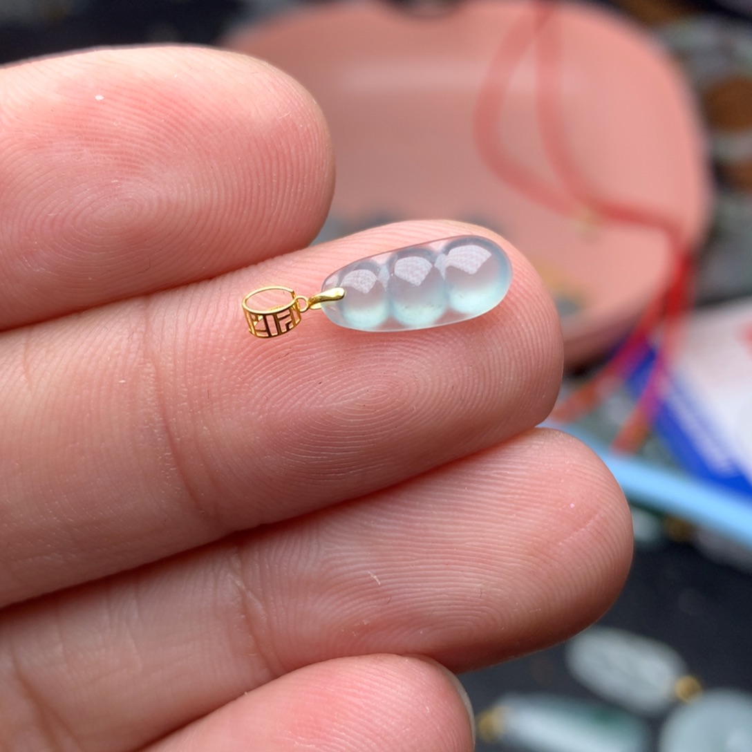 【闪购商品】颈饰18K金镶嵌翡翠翡翠