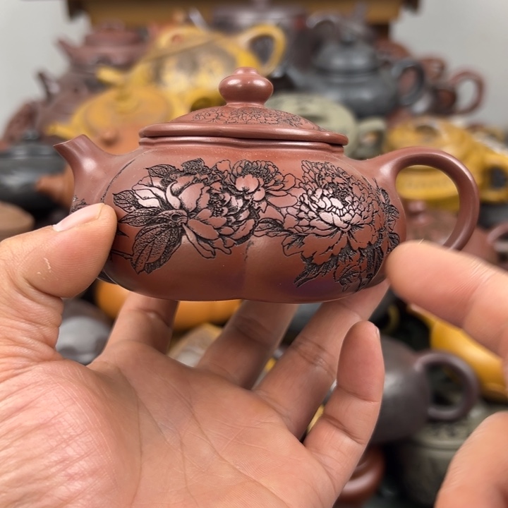 茶壶紫砂内盖跳砂嘴吧磕碰