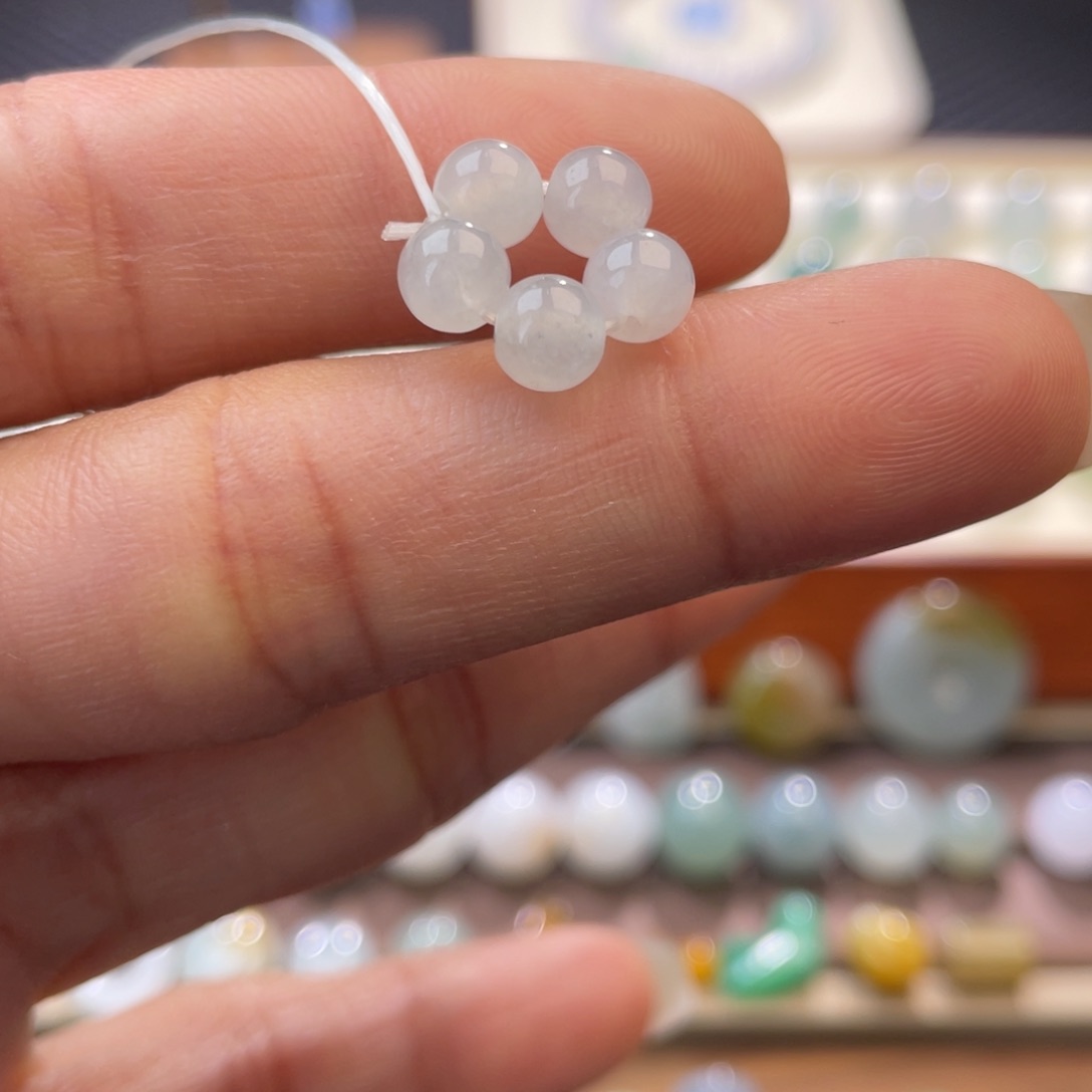 翡翠散珠散珠一组5颗 卡5➕ 