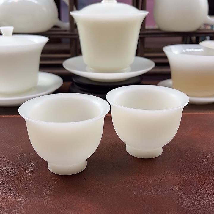 2杯: 隐唐窑/璞玉素烧65ml反口客杯