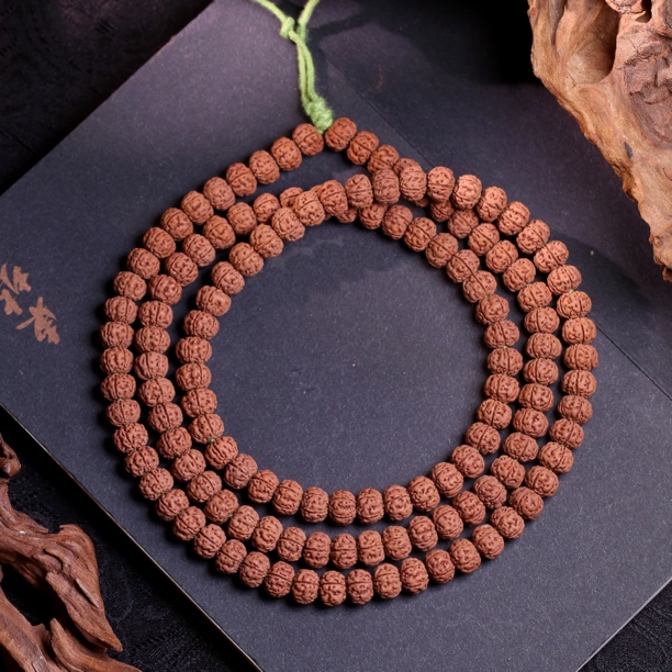 【龙隐-老树王】定制级勿里达飞碟桩老树王108原生态紫红皮小金刚