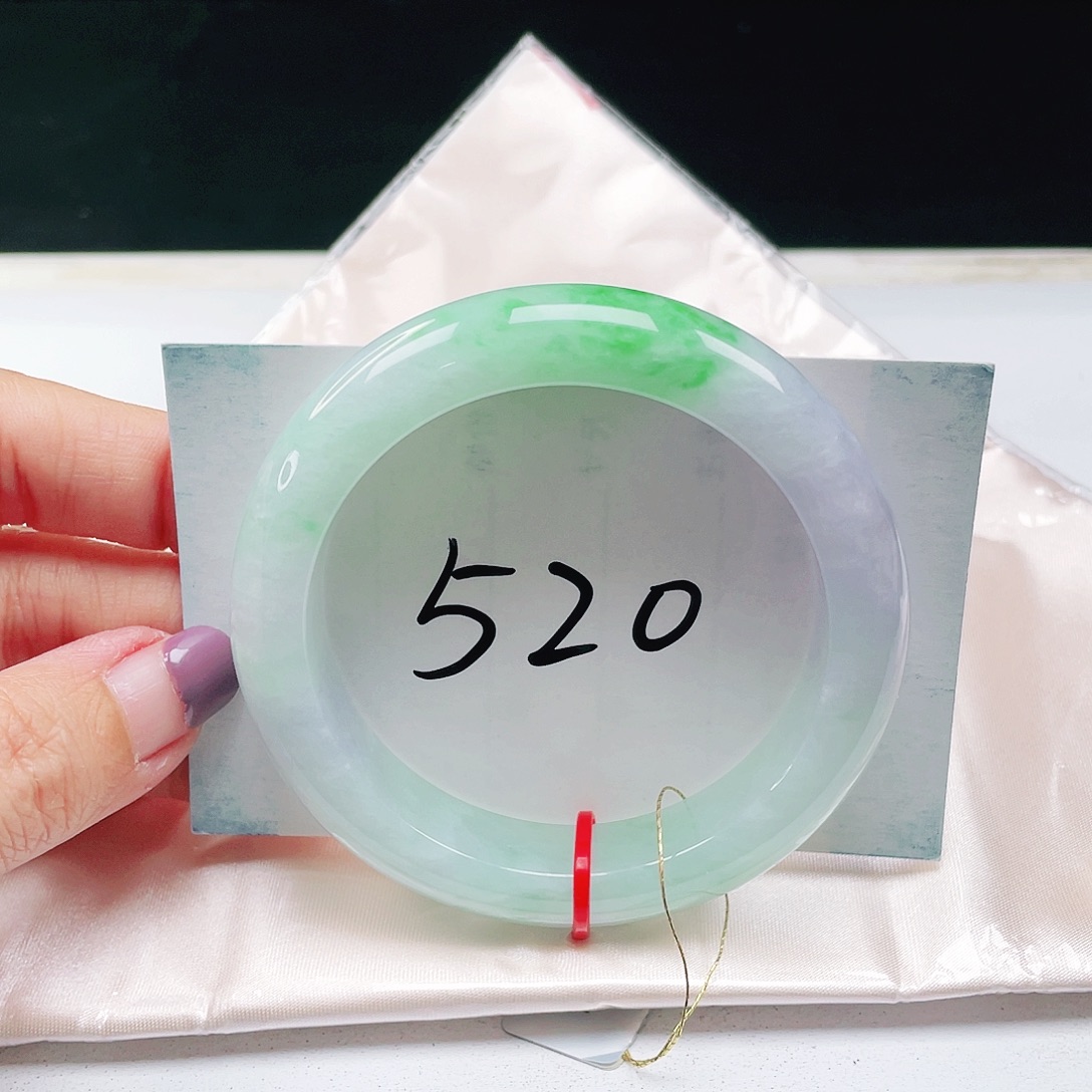 翡翠未镶嵌手镯缅甸翡翠55+