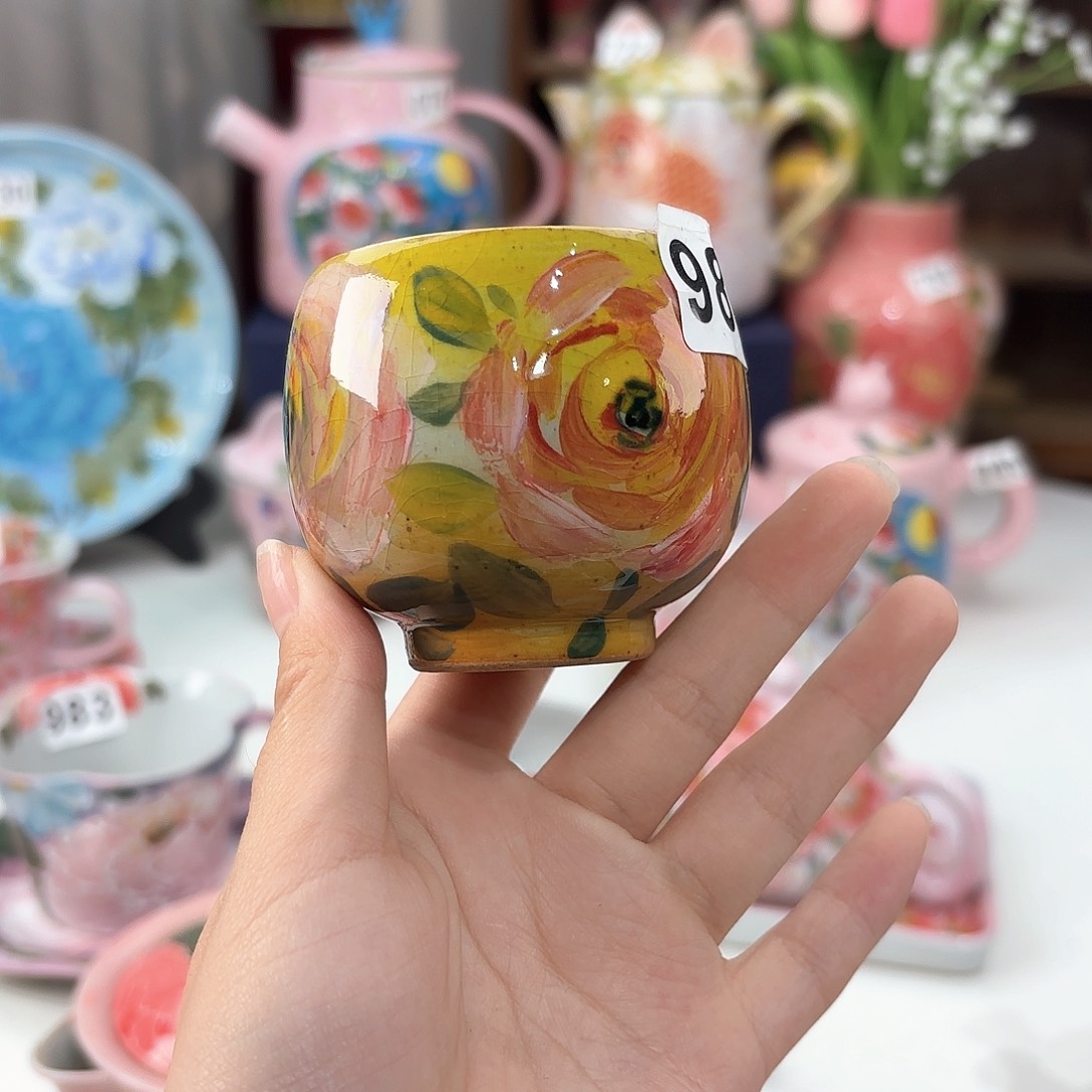 景德镇手绘高温釉下彩陶瓷茶具
