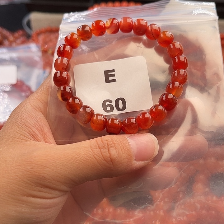 南红玛瑙未镶嵌多样性发货默认微瑕称重8mm