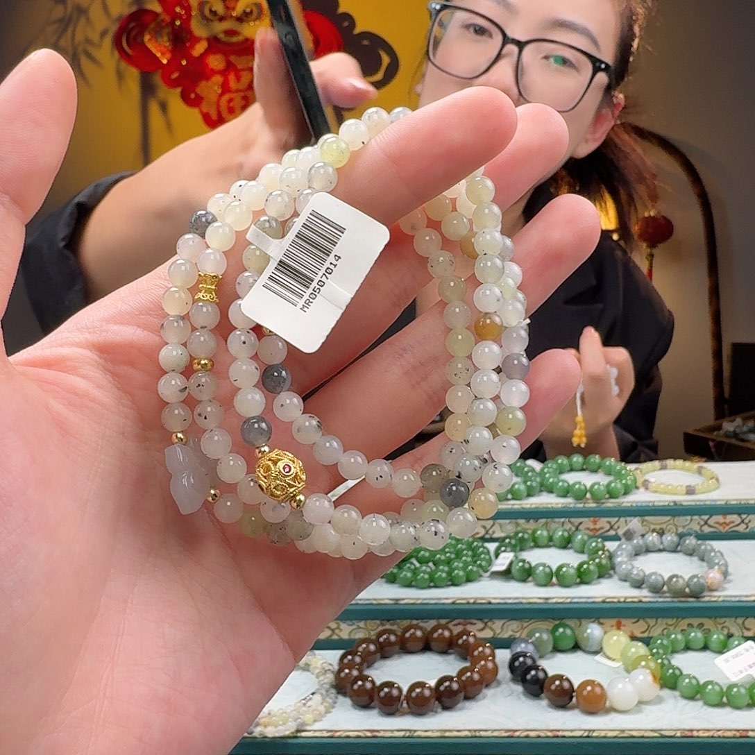 和田玉手串未镶嵌