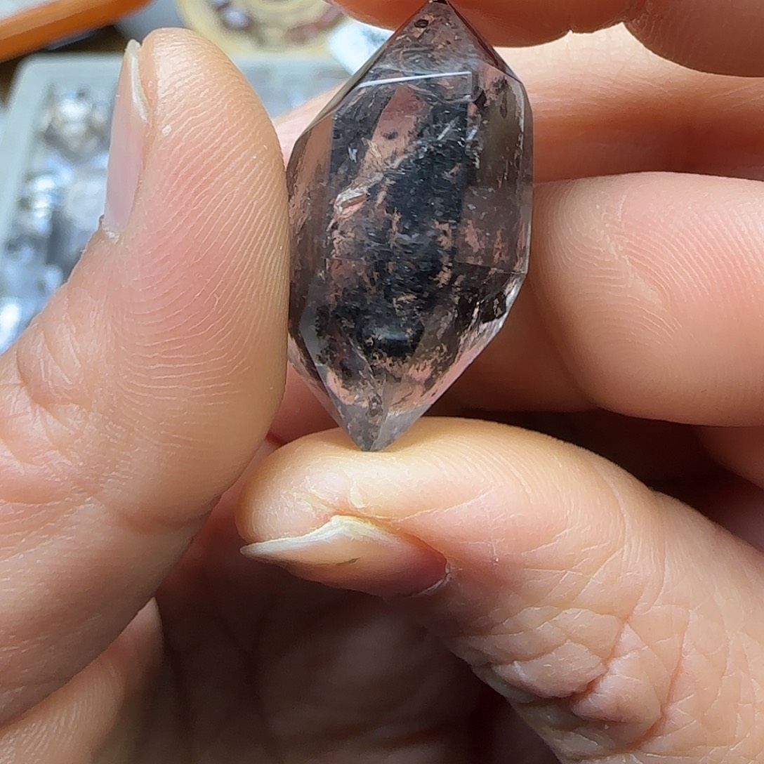 水晶珠宝半成品未镶嵌流沙水胆